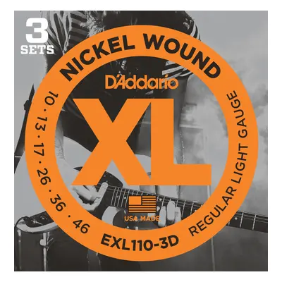 D'Addario EXL110-3D Cordes pour guitares électriques