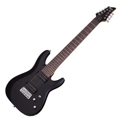 Schecter Deluxe C-8 Satin Black Guitares cordes