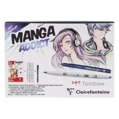 Clairefontaine Manga Addict Set Carnet de croquis g