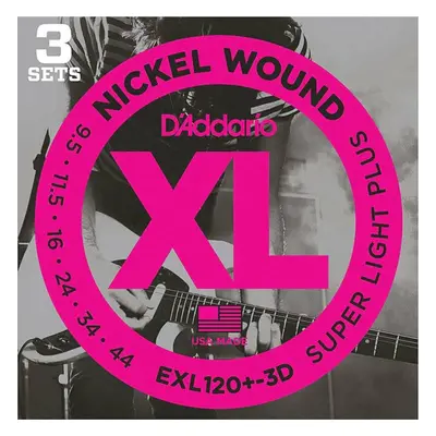 D'Addario EXL120+-3D Cordes pour guitares électriques