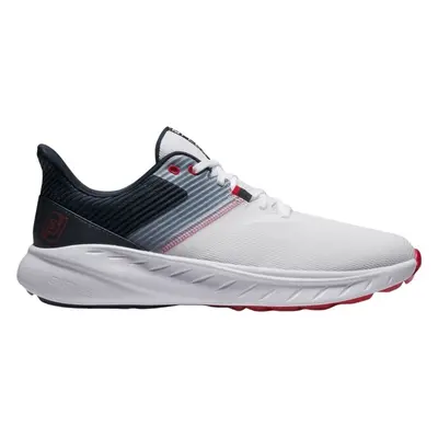 Footjoy Flex White/Navy/Red Chaussures de golf pour hommes