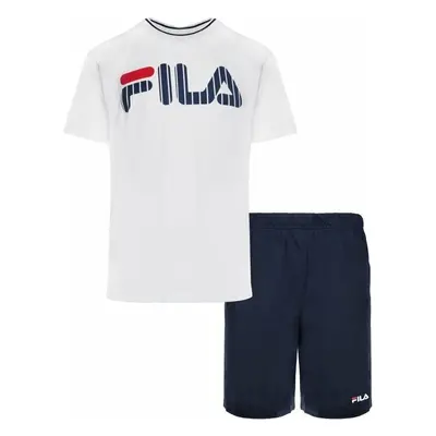 Fila FPS1131 Man Jersey Pyjamas White/Blue Sous-vêtements de sport