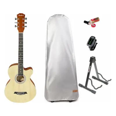 Pasadena SG026C EQ NA SET Natural Guitare Jumbo acoustique-électrique