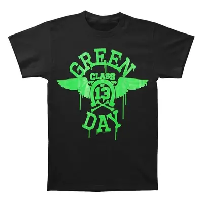 Green Day T-shirt Neon Black Unisex Black