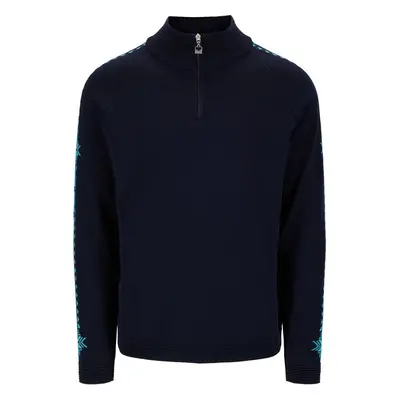 Dale of Norway Geilo Mens Merino Wool Sweater Marine/Peacock Pull