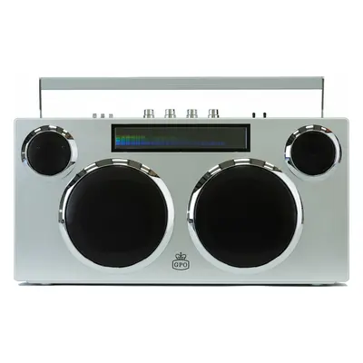 GPO Retro Manhattan - Boombox Stereo Enceintes portable Silver