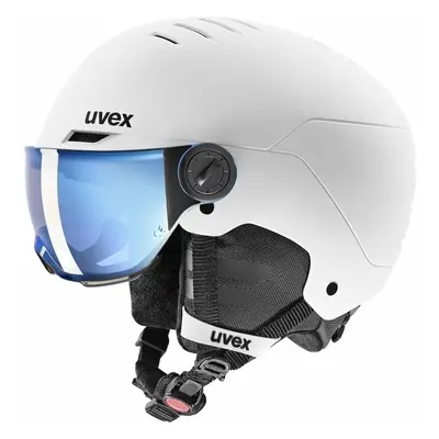 UVEX Rocket Junior Visor White/Black Mat Casque de ski