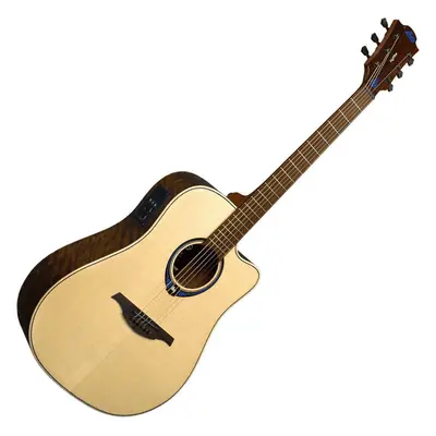 LAG Tramontane HyVibe Gloss Guitare Dreadnought acoustique-électrique