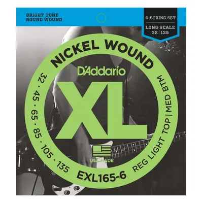 D'Addario EXL165-6 Jeux de cordes basses