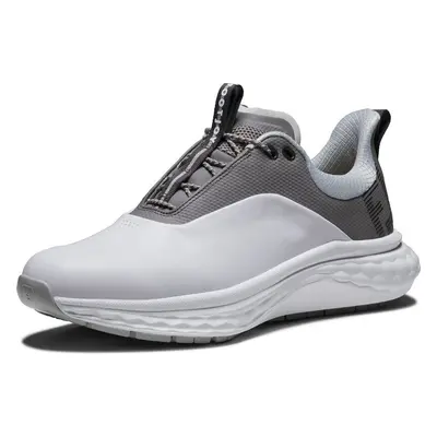 Footjoy Quantum White/Grey/Silver Chaussures de golf pour hommes