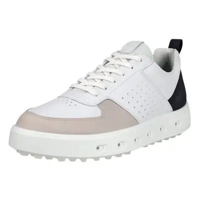 Ecco Street White/Black/Gravel Chaussures de golf pour hommes