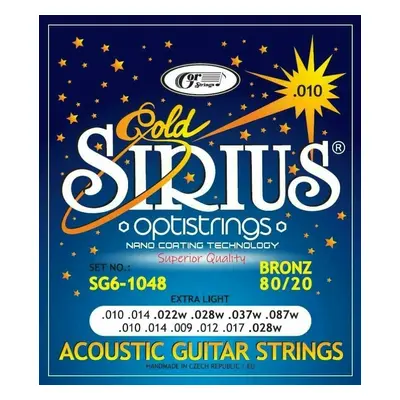 Gorstrings SIRIUS Gold SG6-1048 Cordes de guitares acoustiques