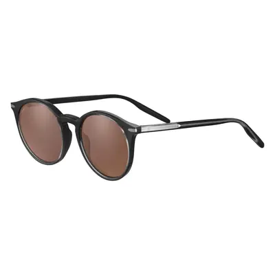 Serengeti Leonora Shiny Transparent Black/Mineral Polarized Drivers Lunettes de vue