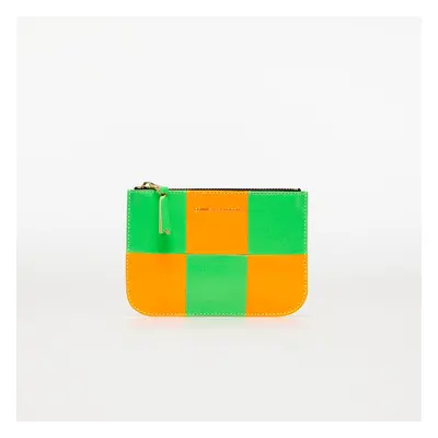 Portefeuille Comme des Garçons Fluo Squares Wallet Orange/ Green