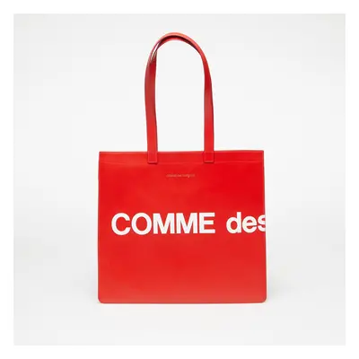 Sac Comme des Garçons Huge Logo Tote Bag Red