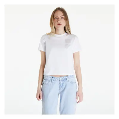 T-shirt Calvin Klein Jeans Satin Boxes Baby Tee White