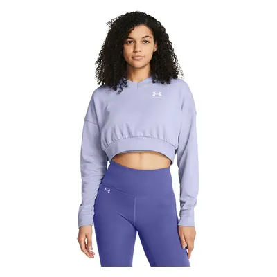 T-shirt Under Armour Rival Terry OS Crop Crw Purple