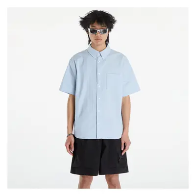 Chemise Nike Life Men's Short-Sleeve Seersucker Button-Down Shirt Lt Armory Blue/ Lt Armory Blue