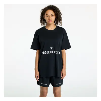 T-shirt Under Armour Project Rock Campus Q3 T-Shirt Black/ White