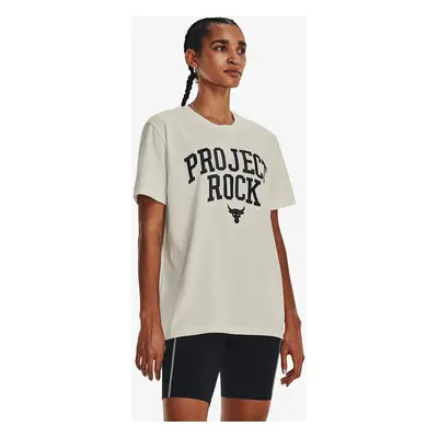 T-shirt Under Armour Project Rock Heavyweight Campus T-Shirt White