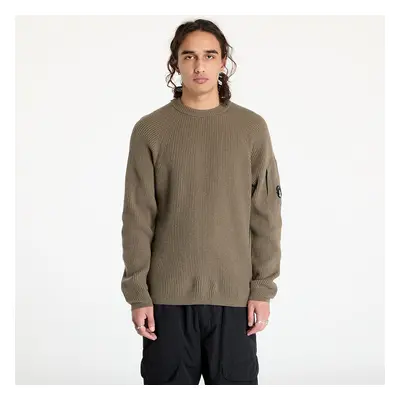 Pull C.P. Company Lambswool Grs Crew Neck Full Knit Black/ Walnut