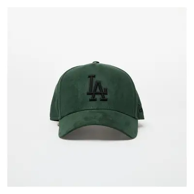 New Era Los Angeles Dodgers Faux Suede 9FORTY Adjustable Cap Dark Green/ Black