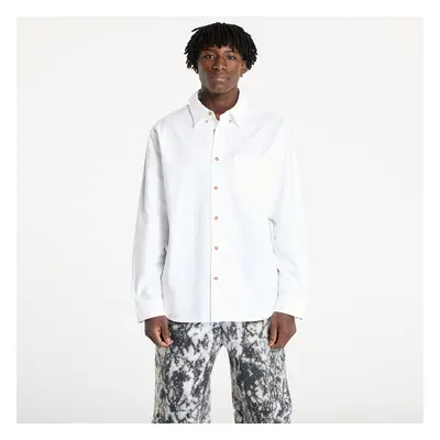 Chemise Nike Life Men's Long-Sleeve Oxford Button-Down Shirt White/ White/ White