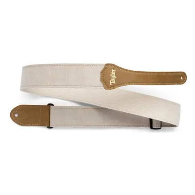 Taylor Vegan Guitar Strap Hemp Cotton White