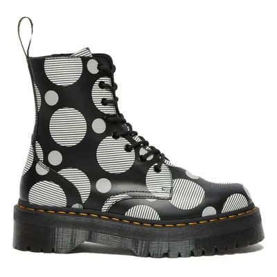 Dr. Martens Jadon Polka Dot Smooth Leather Platform Boots