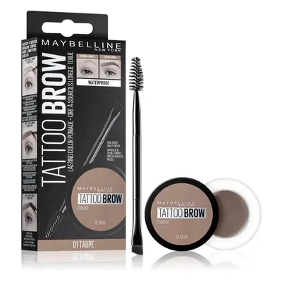 MAYBELLINE NEW YORK Tattoo Brow gel-pommade pour sourcils teinte Medium Brown 3.5 ml