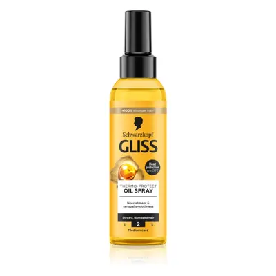 Schwarzkopf Gliss Oil Nutritive huile protectrice pour protéger les cheveux contre la chaleur