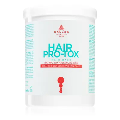 Kallos Hair Pro-Tox masque pour cheveux fragiles et abîmés à l'huile de coco, acide hyaluronique