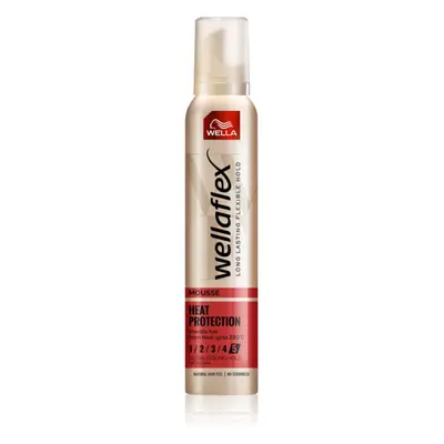 Wella Wellaflex Heat Protection mousse fixante pour protéger les cheveux contre la chaleur