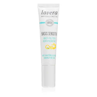 Lavera Basis Sensitiv Q10 crème yeux anti-enflures et anti-rides à la coenzyme Q10