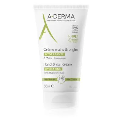 A-Derma Original Care crème hydratante mains et ongles à l'acide hyaluronique