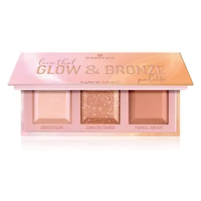 essence love that GLOW & BRONZE palette contouring