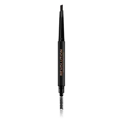 Makeup Revolution Duo Brow Definer crayon sourcils précision teinte Medium Brown