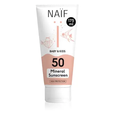 Naif Baby & Kids Mineral Sunscreen SPF crème protectrice solaire pour les mamans et les bébés SP