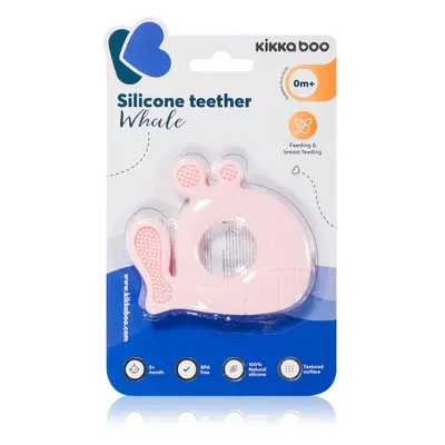 Kikkaboo Silicone Teether Whale jouet de dentition Pink