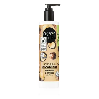 Organic Shop Macadamia & Avocado gel de douche nourrissant