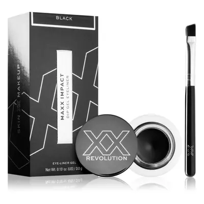 XX by Revolution MAXX IMPACT eyeliner gel avec pinceau teinte Black