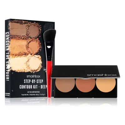 Smashbox Step By Step Contour Kit palette contouring avec pinceau teinte Medium/Dark