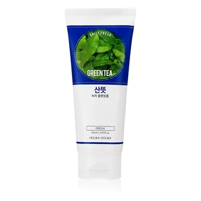 Holika Holika Daily Fresh Green Tea mousse nettoyante équilibrant la production de sébum au thé 