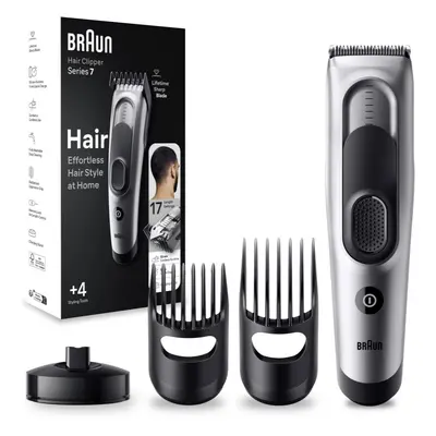 Braun Series HC7390 tondeuse cheveux possibilités de réglage de la longueur pour homme