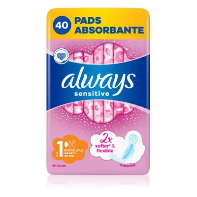 Always Sensitive Normal Plus serviettes hygiéniques sans parfum