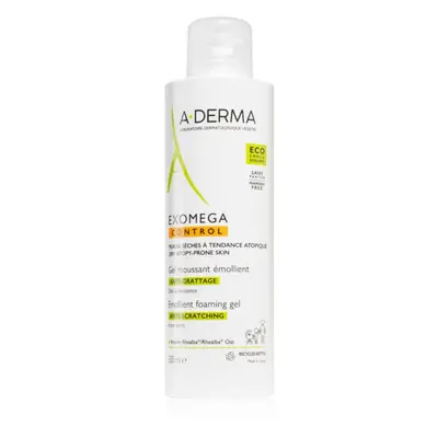 A-Derma Exomega Control Emollient Foaming gel gel moussant adoucissant pour peaux sèches à atopi