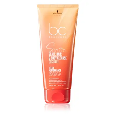 Schwarzkopf Professional BC Bonacure Sun Protect Scalp, Hair & Body Cleanse shampoing cheveux et