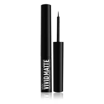 NYX Professional Makeup Vivid Matte eyeliner liquide effet mat teinte Black