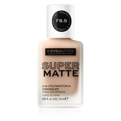 Revolution Relove Super Matte Foundation fond de teint matifiant longue tenue teinte F4