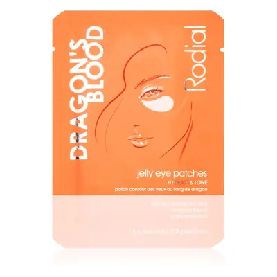 Rodial Dragon's Blood Jelly Eye Patches masque hydrogel contour des yeux pour une peau hydratée 